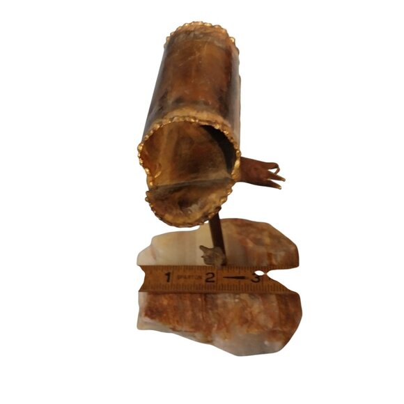 Demott Mailbox Sculpture Metal Mid Century Modern Brutalist Vintage Art Signed - Picture 9 of 9